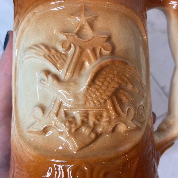 Vintage Ceramic Glazed Budweiser King of Beers Stein Mug - Picture 4 of 5